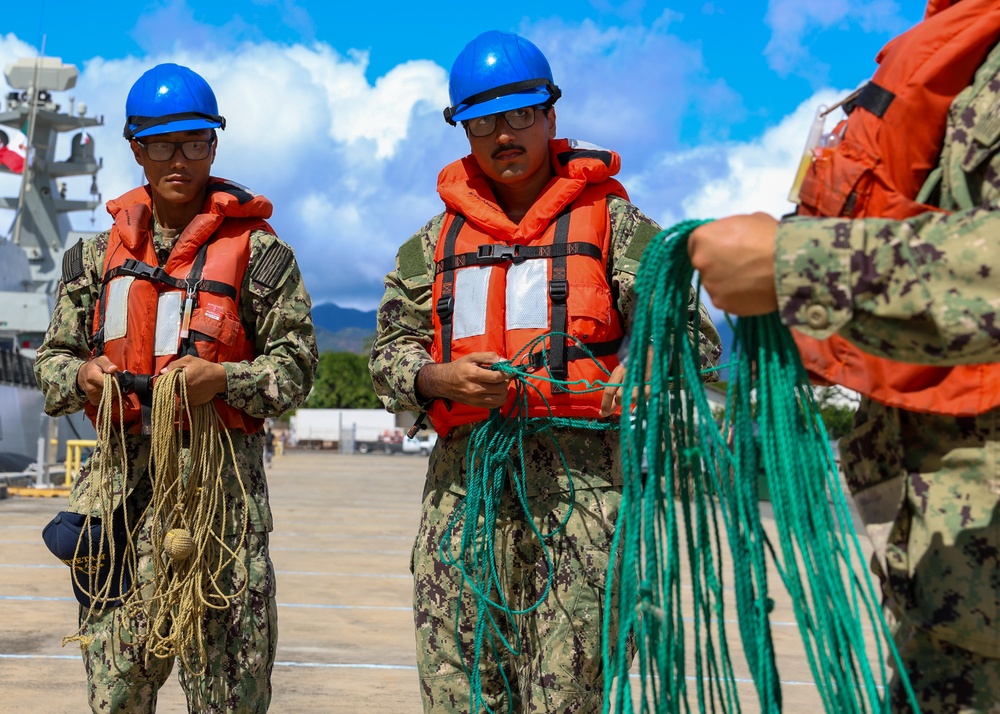BAP Pisco, HMNZS Aotearoa, and ARM Usumacinta Arrive at Joint Base Pearl Harbor-Hickam for RIMPAC 2024