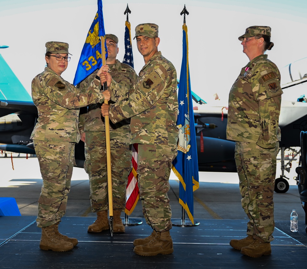 334th Fighter Generation Squadron Change of Command