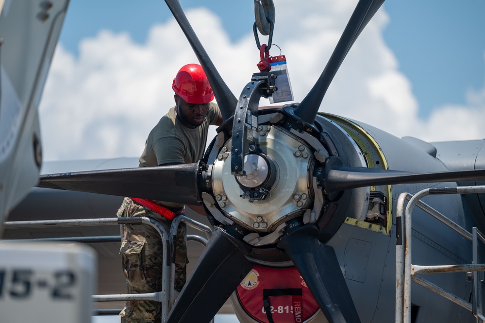 803rd AMXS prop install