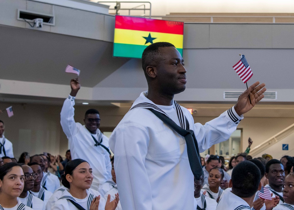Boot camp naturalization ceremony