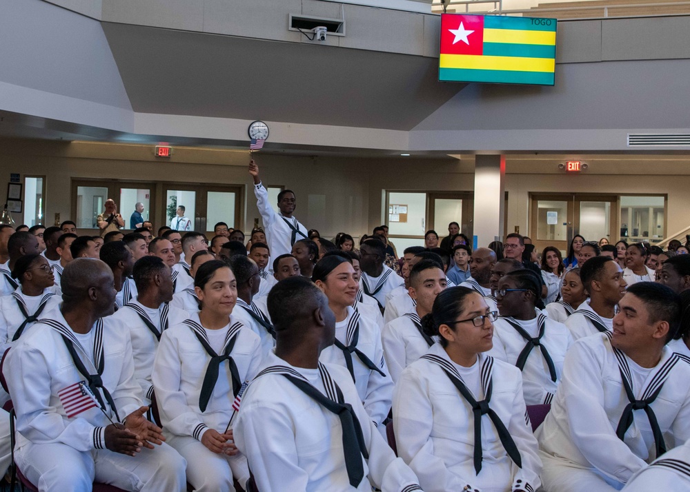 Boot camp naturalization ceremony