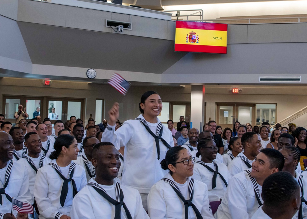 Boot camp naturalization ceremony