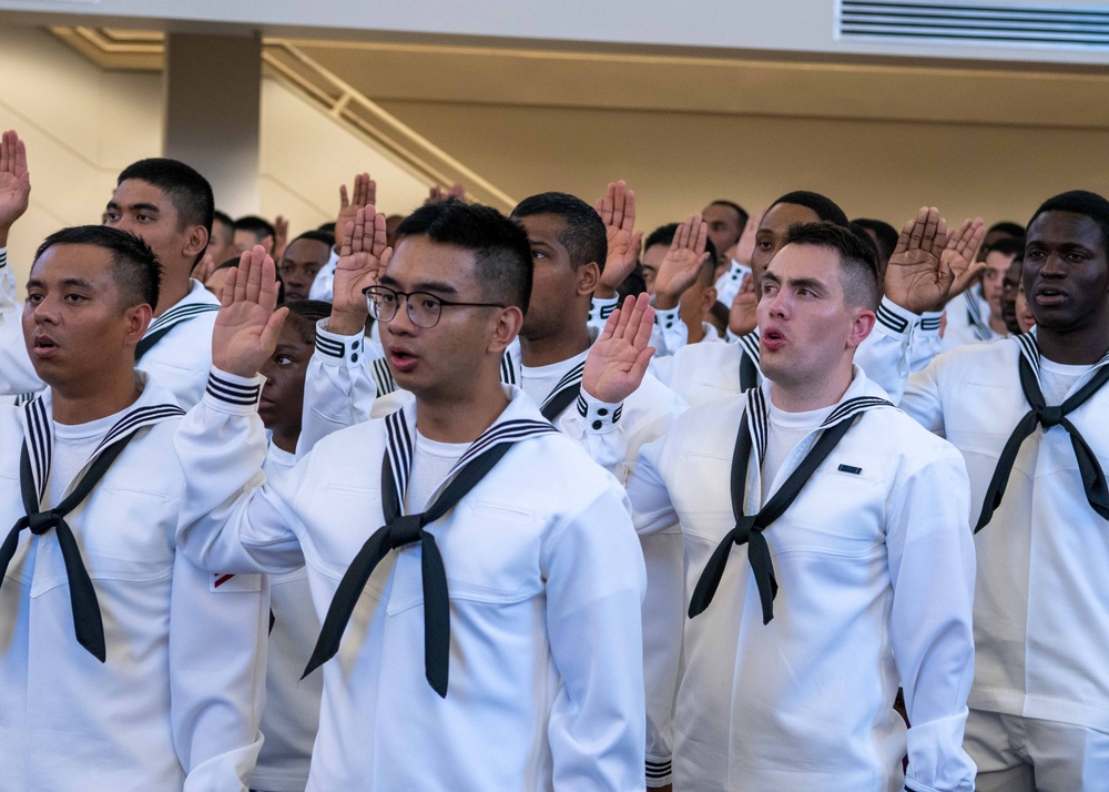 Boot camp naturalization ceremony