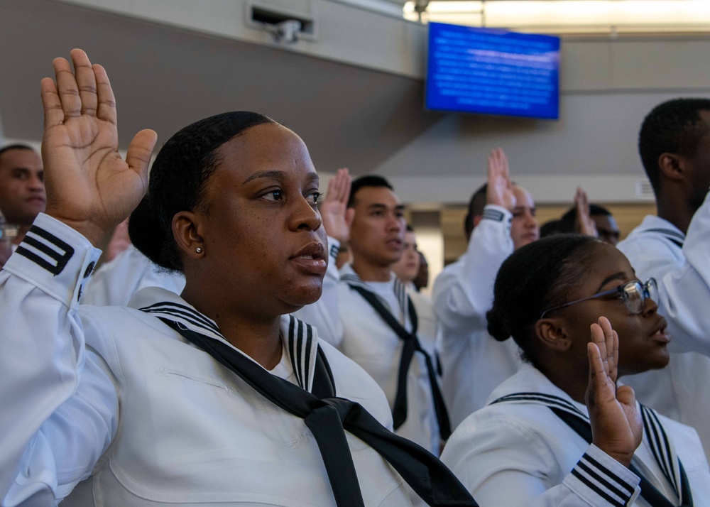 Boot camp naturalization ceremony