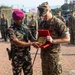 Members of Indonesian Korps Marinir, 1st Recon Bn. Marines hold closing ceremony for reconnaissance exchange