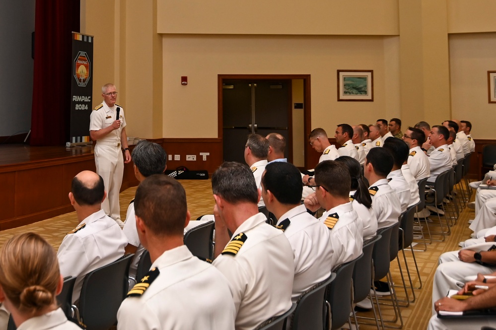 DVIDS Images VADM Wade Speaks at RIMPAC 2024 Opening Brief [Image 1