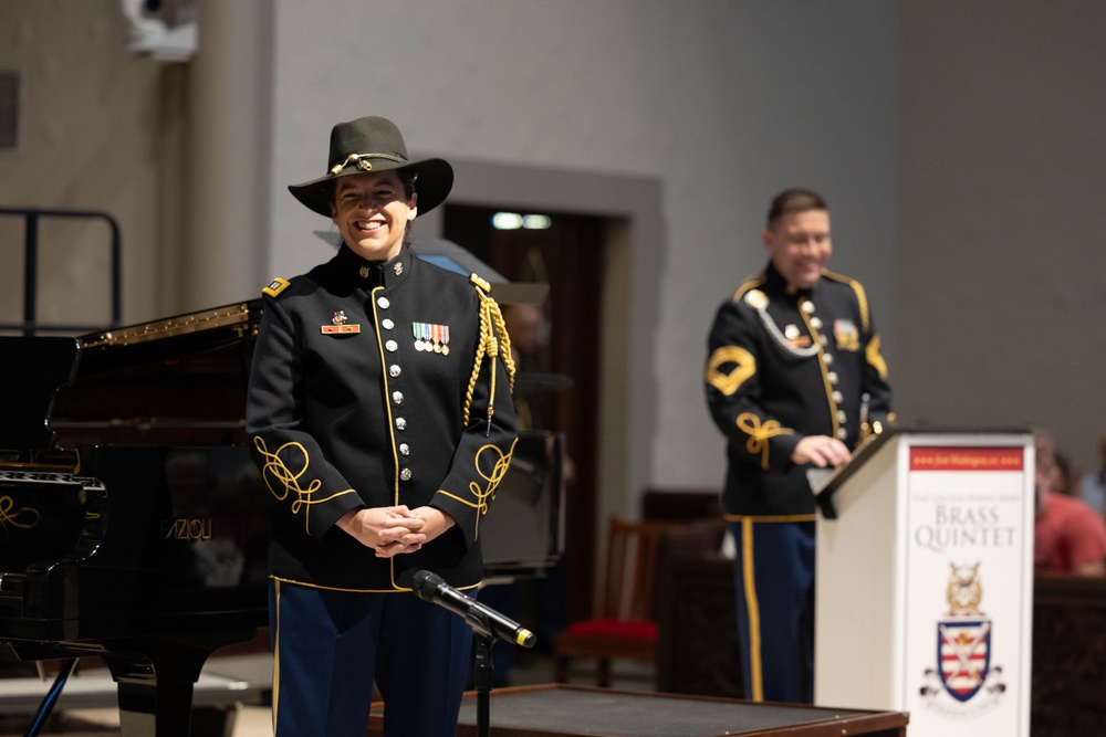 The U.S. Army Chorus and Brass Quintet perform special Memorial Day concert for the Dallas community