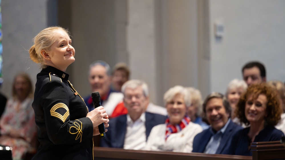 The U.S. Army Chorus and Brass Quintet perform special Memorial Day concert for the Dallas community