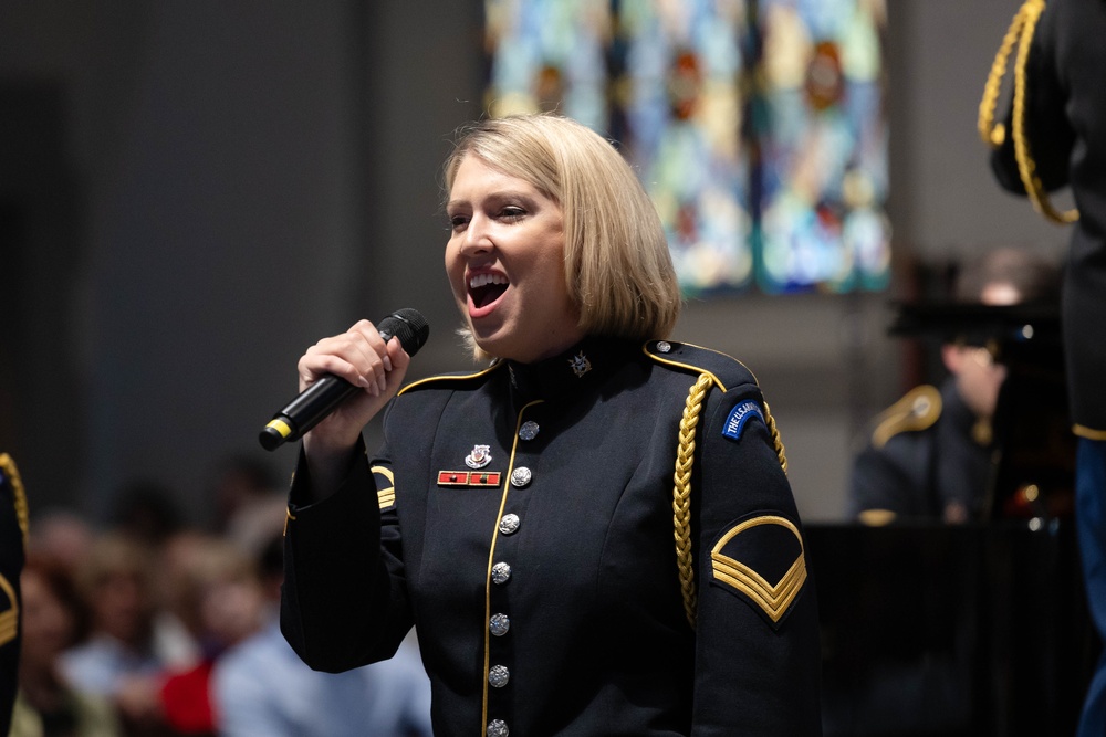 The U.S. Army Chorus and Brass Quintet perform special Memorial Day concert for the Dallas community