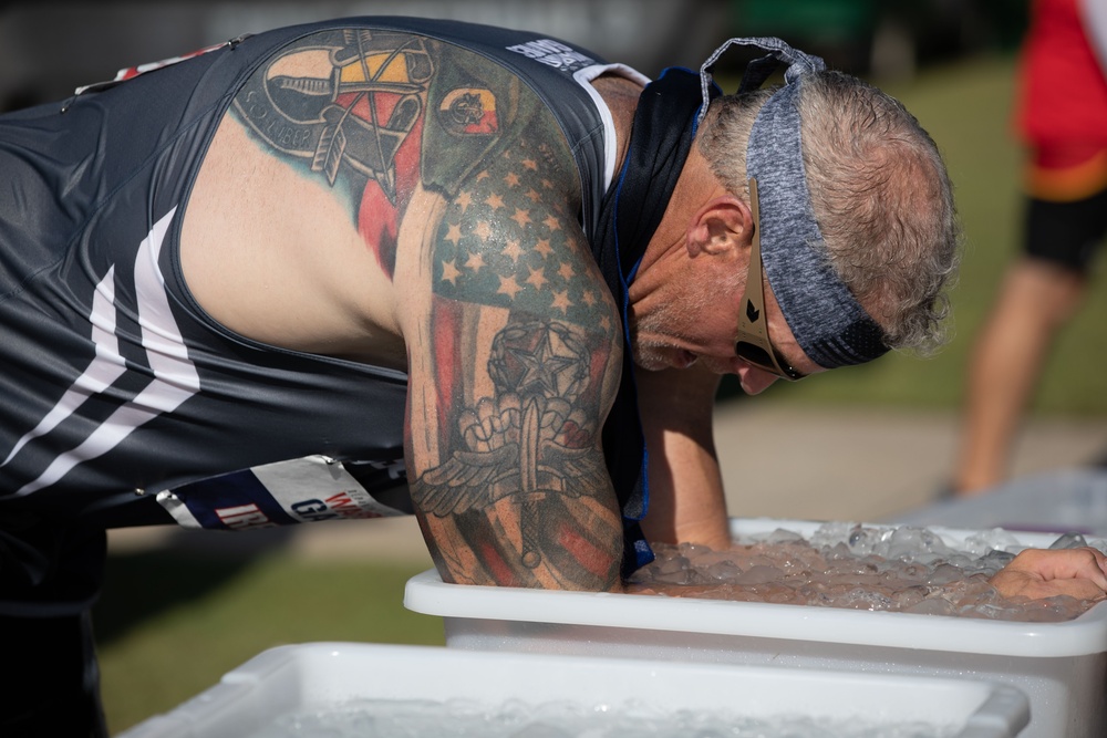 Sgt. 1st Class Brant Ireland Uses Arm Immersion During 2024 DoD Warrior Games