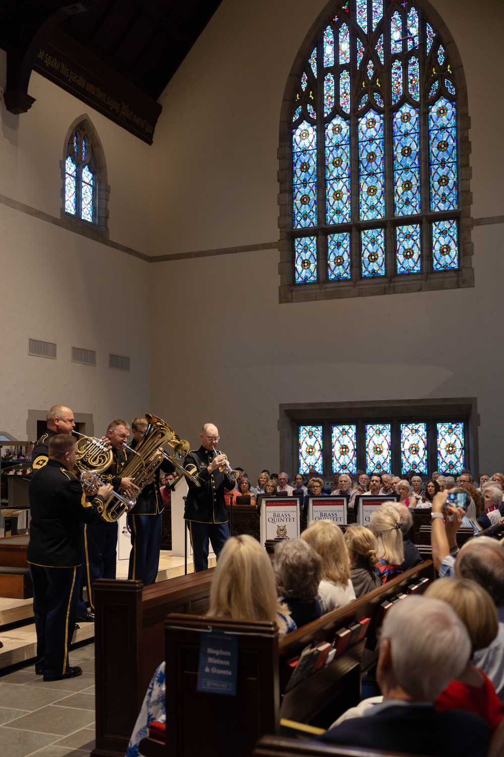 The U.S. Army Chorus and Brass Quintet perform special Memorial Day concert for the Dallas community