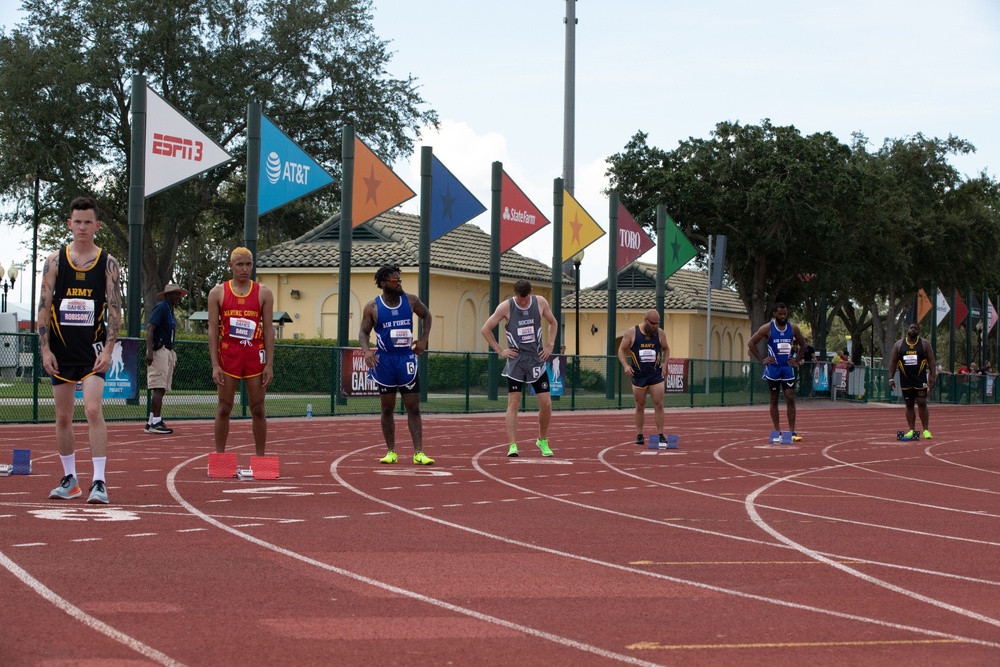 Athletes Stand at Starting Line During 2024 DoD Warrior Games