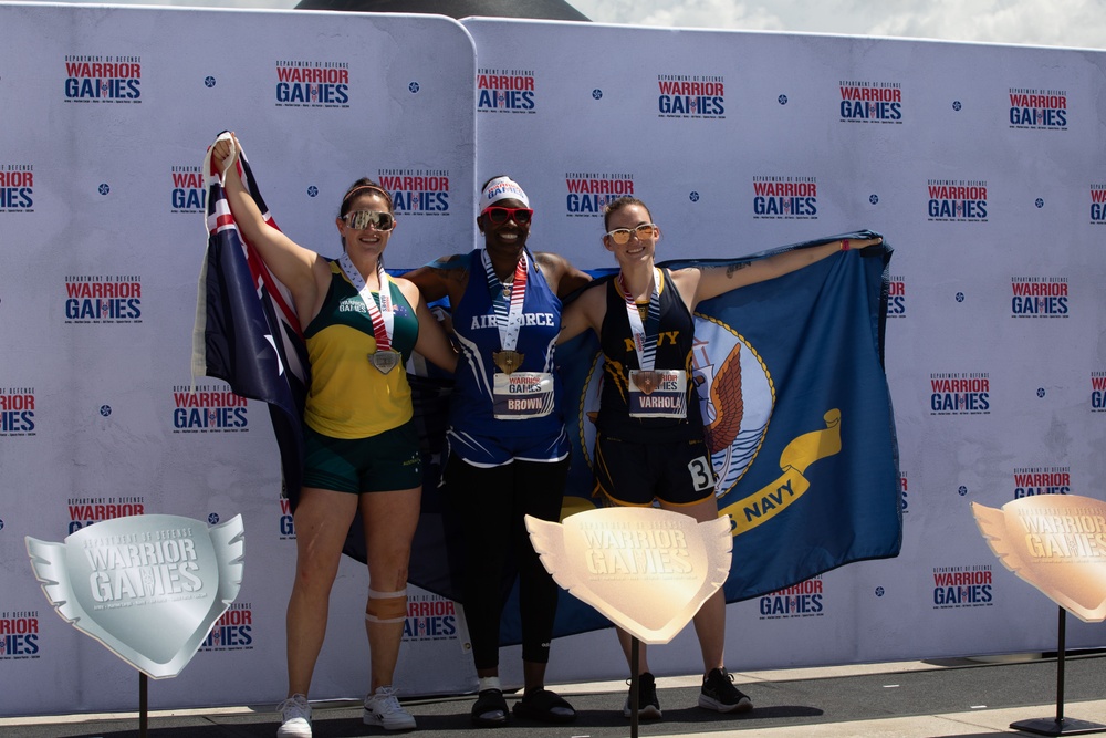 Athletes Pose for Medaling During 2024 DoD Warrior Games