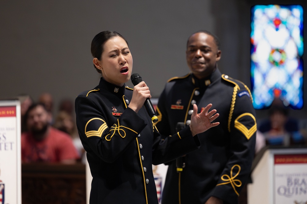 The U.S. Army Chorus and Brass Quintet perform special Memorial Day concert for the Dallas community