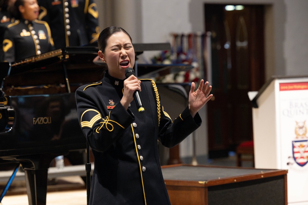 The U.S. Army Chorus and Brass Quintet perform special Memorial Day concert for the Dallas community