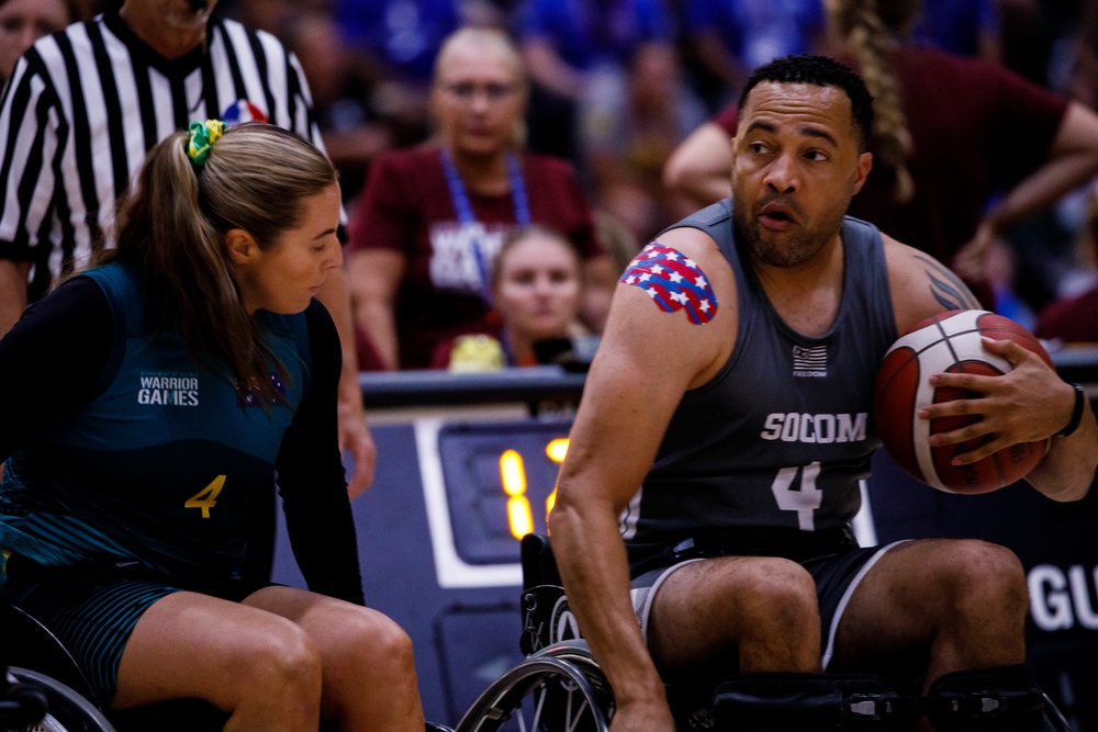 Athletes Compete in Wheelchair Basketball Bracket Play at the 2024 DoD Warrior Games