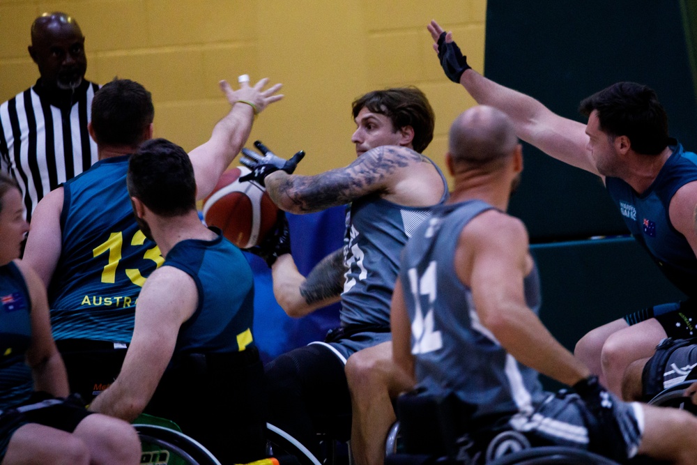 Athletes Compete in Wheelchair Basketball Bracket Play at the 2024 DoD Warrior Games
