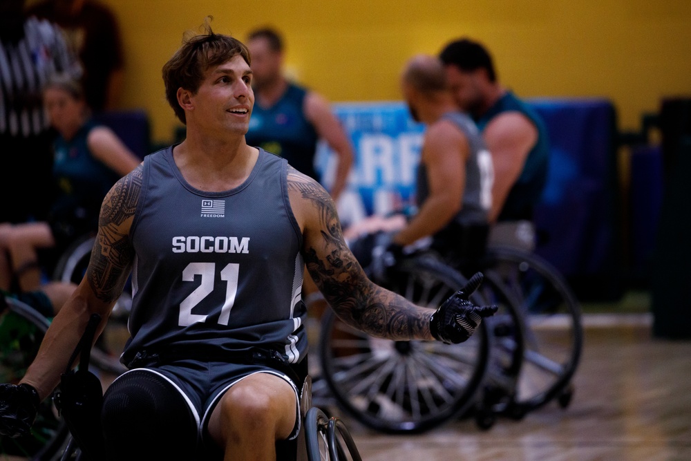 Athletes Compete in Wheelchair Basketball Bracket Play at the 2024 DoD Warrior Games