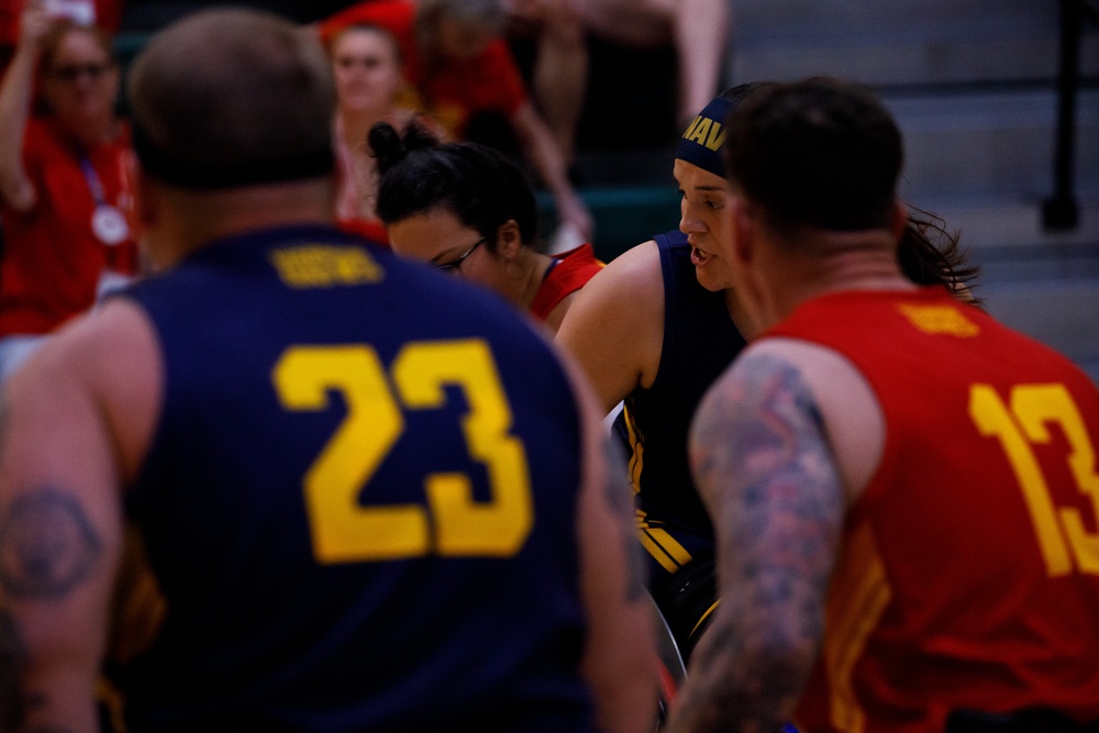 Athletes Compete in Wheelchair Basketball Bracket Play at the 2024 DoD Warrior Games