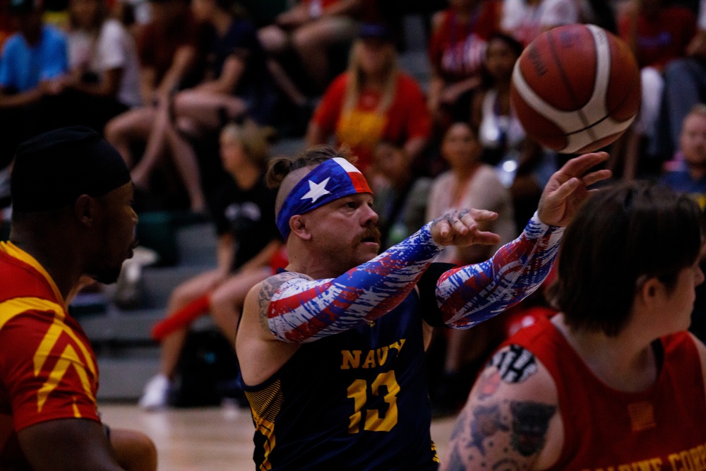 Athletes Compete in Wheelchair Basketball Bracket Play at the 2024 DoD Warrior Games