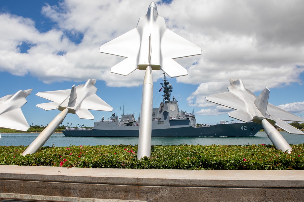 HMAS Sydney Arrives at Joint Base Pearl Harbor-Hickam in Preparation of RIMPAC 2024