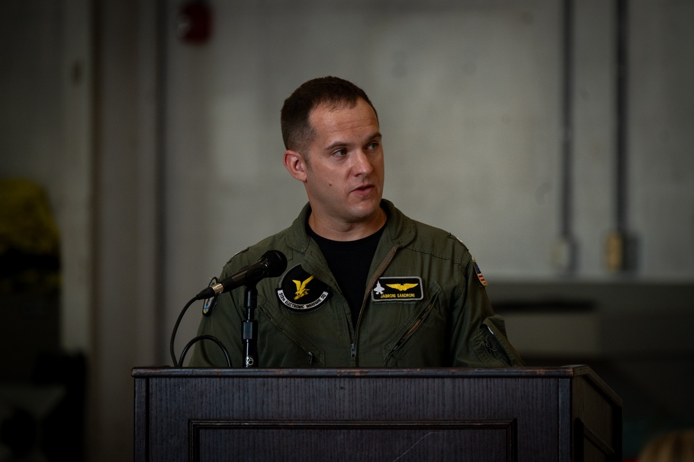 513th Electronic Warfare Squadron change of command