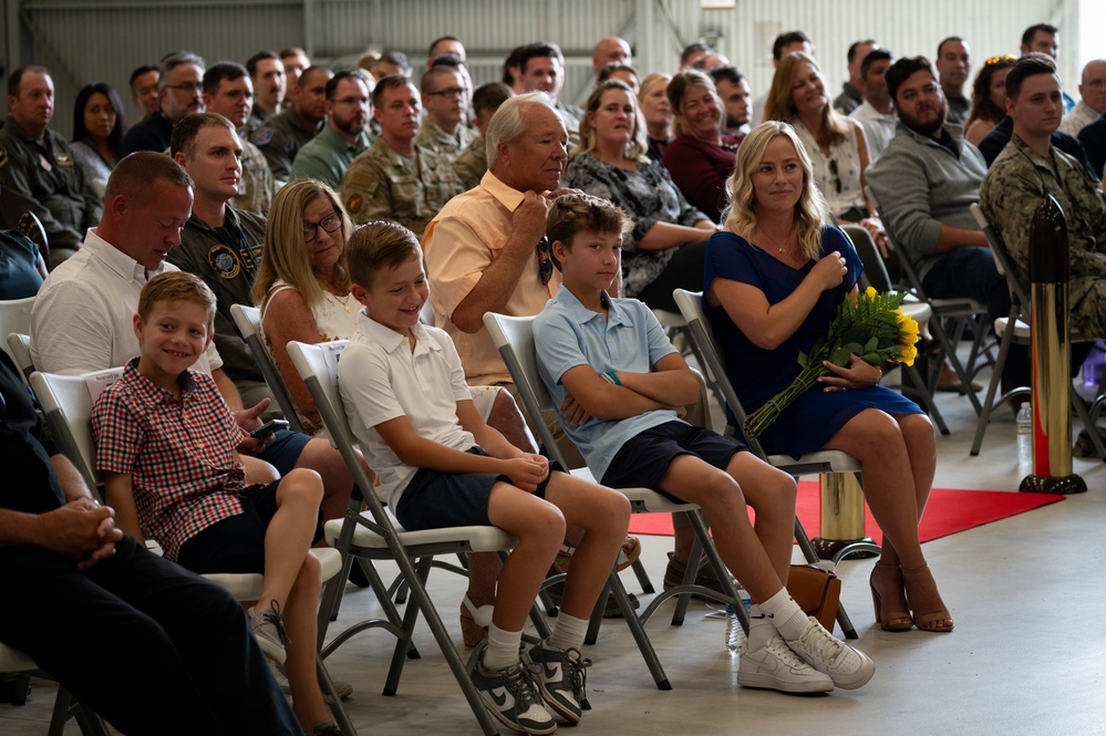 513th Electronic Warfare Squadron change of command