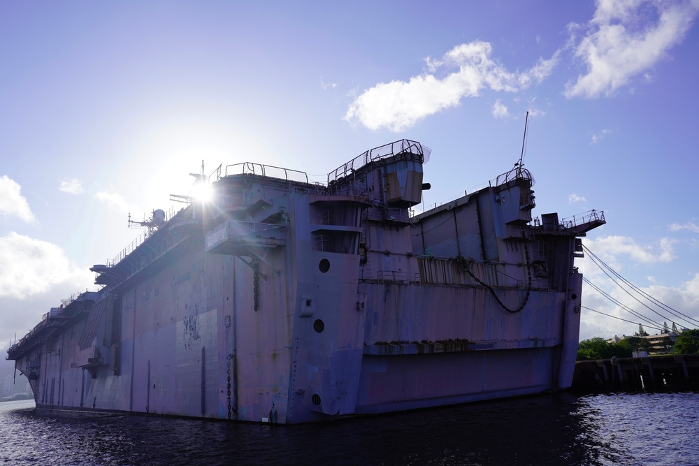 Decommissioned USS Tarawa Towed, Following SALVEX 24-001