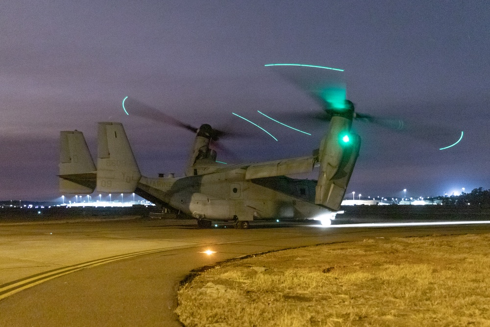 DVIDS - Images - MRF-D 24.3: MV-22B Ospreys take off from RAAF Darwin ...