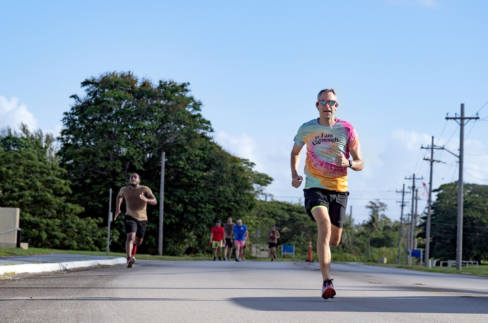 Sailors Finish a 5k Pride Celebration Run