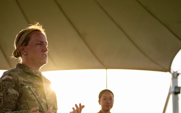 Army veterinary services, security forces, EOD conduct MWD TCCC training