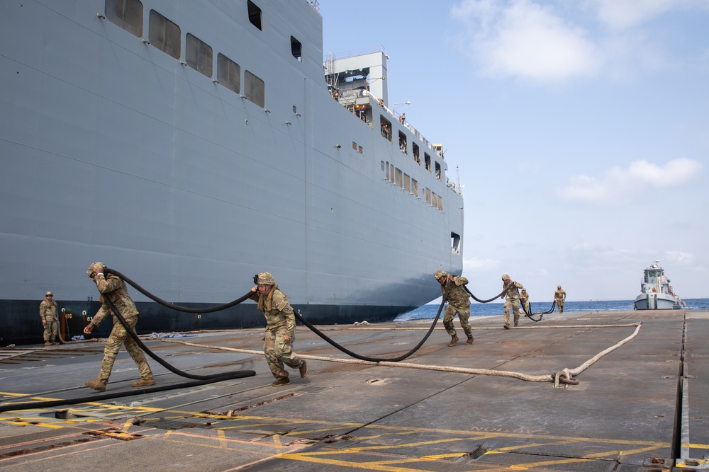 Temporary Pier Build to Assist Humanitarian Aid