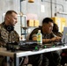 US Marines with COMMSTRAT support the MCIPAC Change of Command