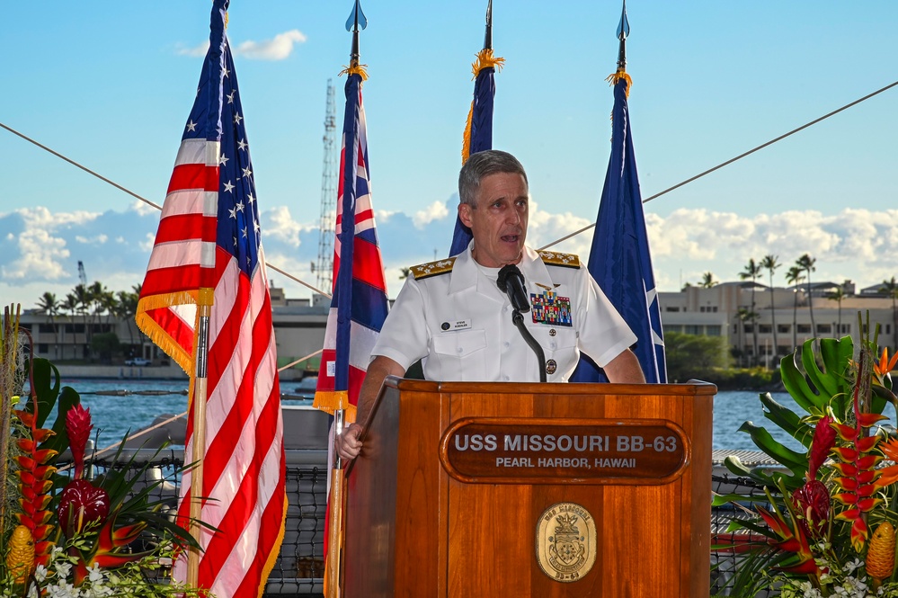 USS Missouri Hosts RIMPAC 2024 Opening Reception