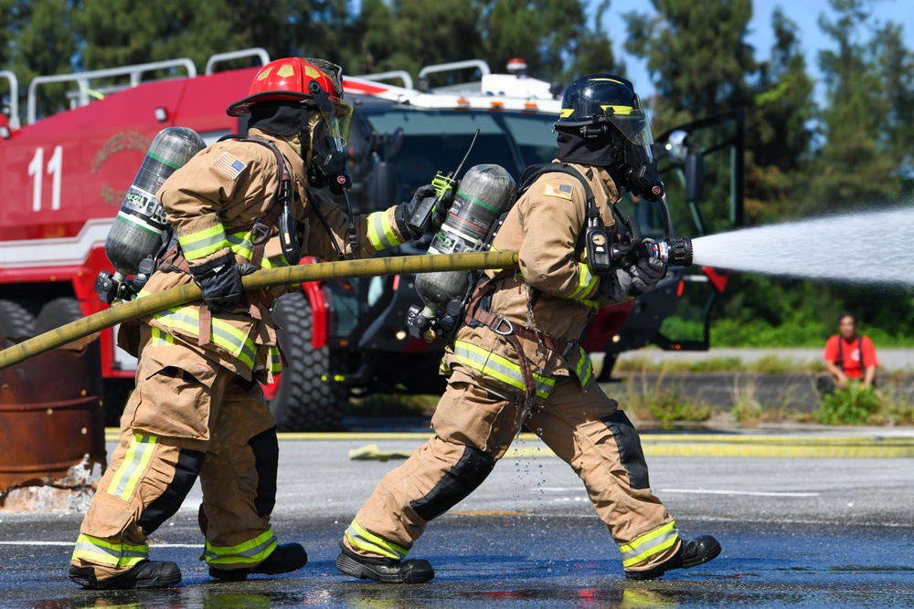 Kadena firefighters train on search and rescue operations