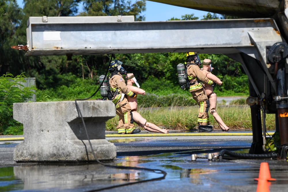 Kadena firefighters train on search and rescue operations