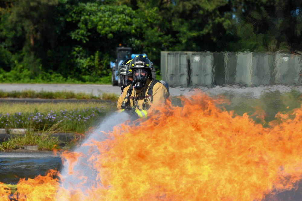 Kadena firefighters train on search and rescue operations