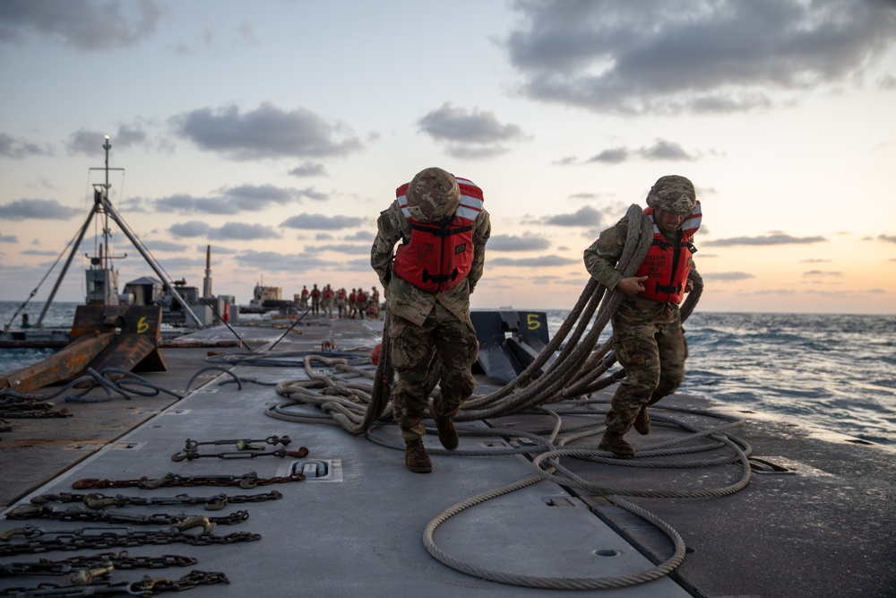 Trident Pier Emplacement to Support Humanitarian Aid