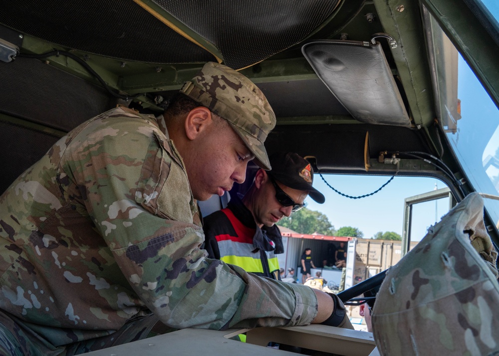 1st Cavalry Division Conducts Recovery Training with Local Polish Fire Brigade