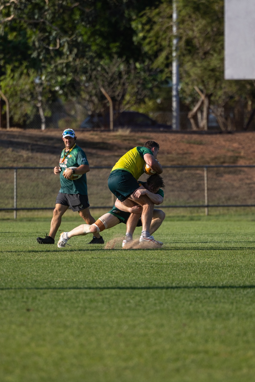 MRF-D 24.3 Marines meet Australia's National men’s rugby team Australia Sevens, practice rugby skills