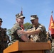 CO. Niedziocha holds formation to recognize Marines