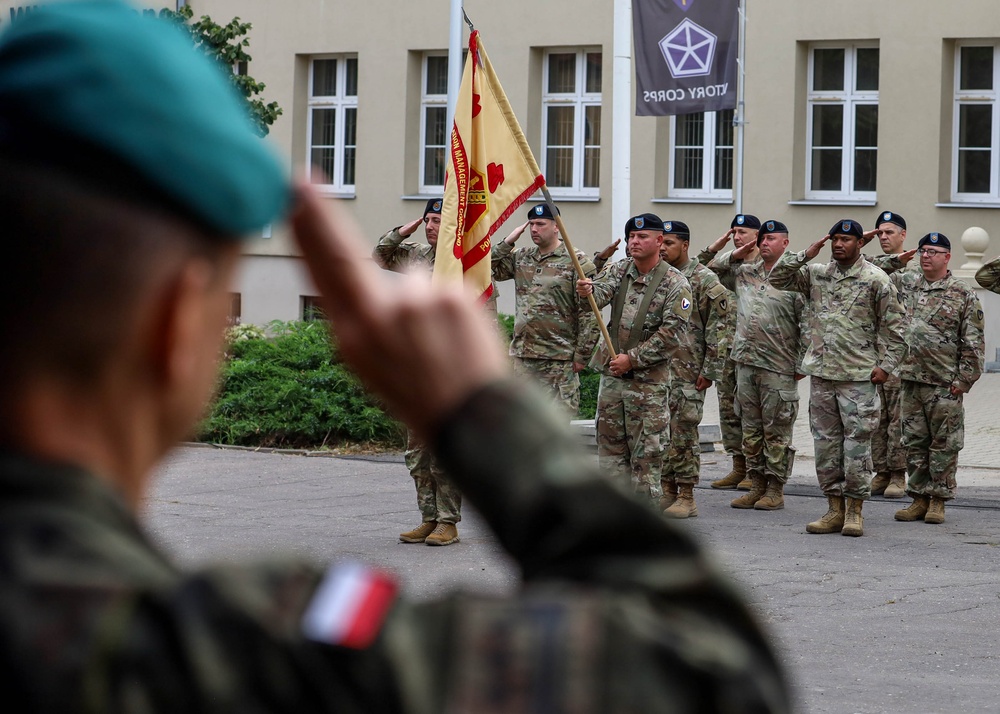 USAG Poland Conducts Change of Command Ceremony