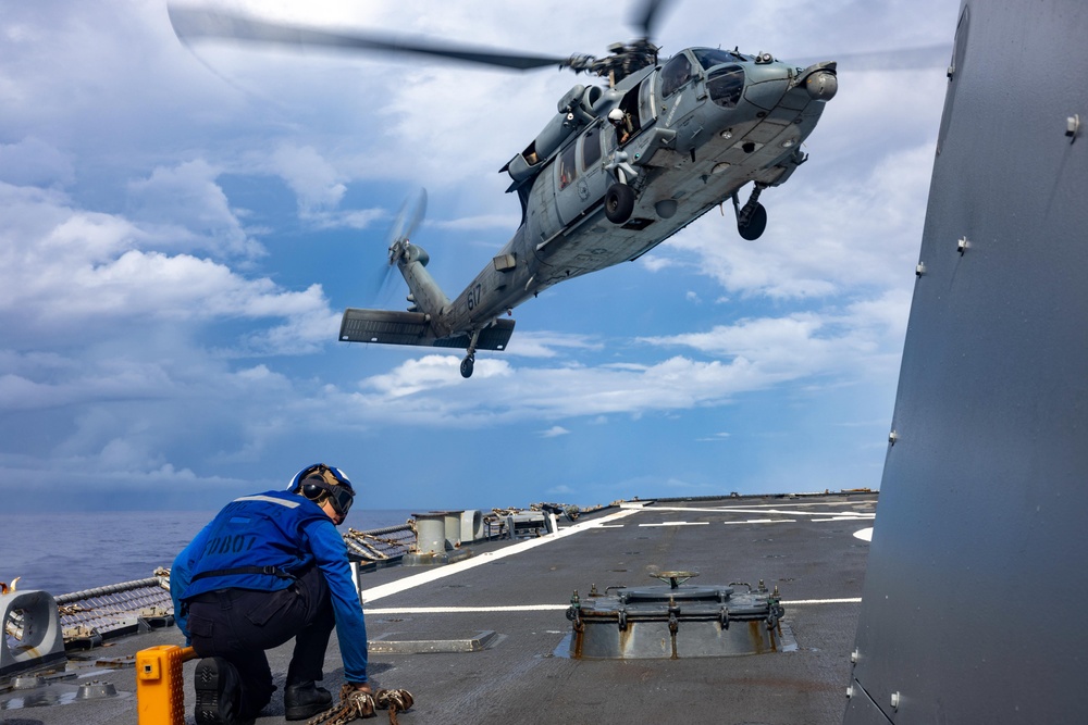 USS Higgins (DDG 76) Conducts Flight Operations in Support of Valiant Shield 2024