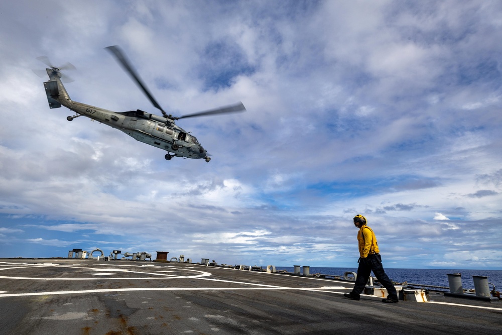 USS Higgins (DDG 76) Conducts Flight Operations in Support of Valiant Shield 2024