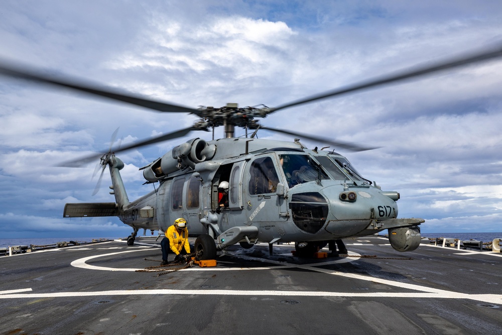 USS Higgins (DDG 76) Conducts Flight Operations in Support of Valiant Shield 2024