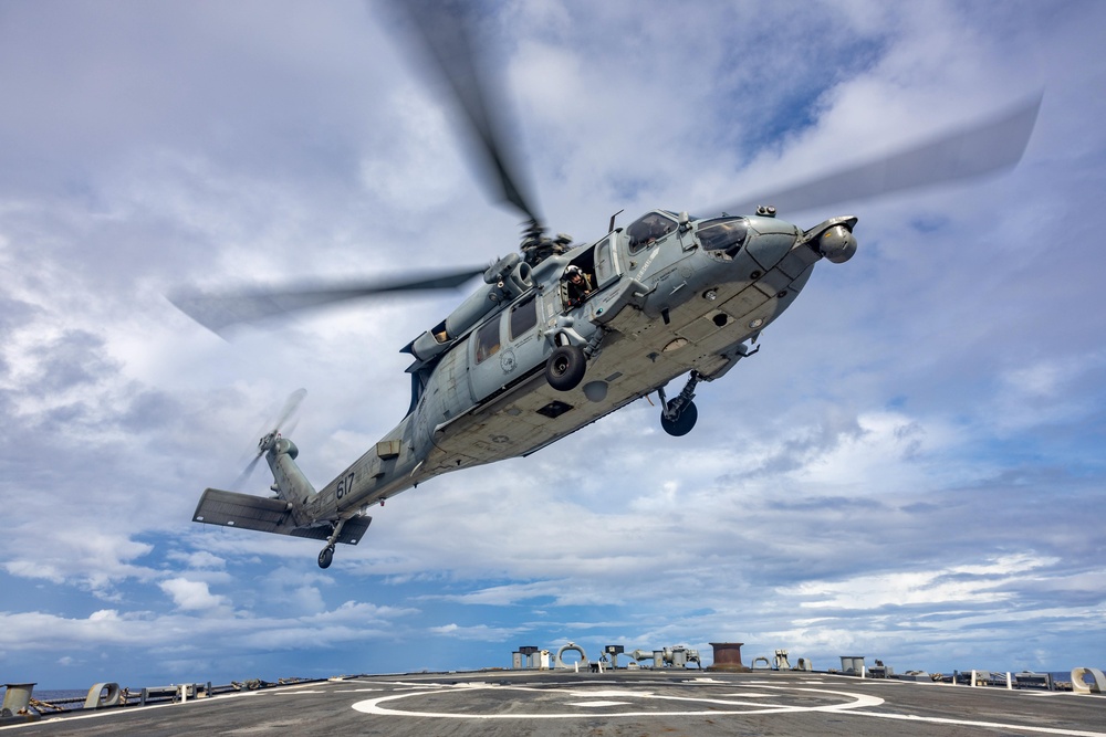 USS Higgins (DDG 76) Conducts Flight Operations in Support of Valiant Shield 2024