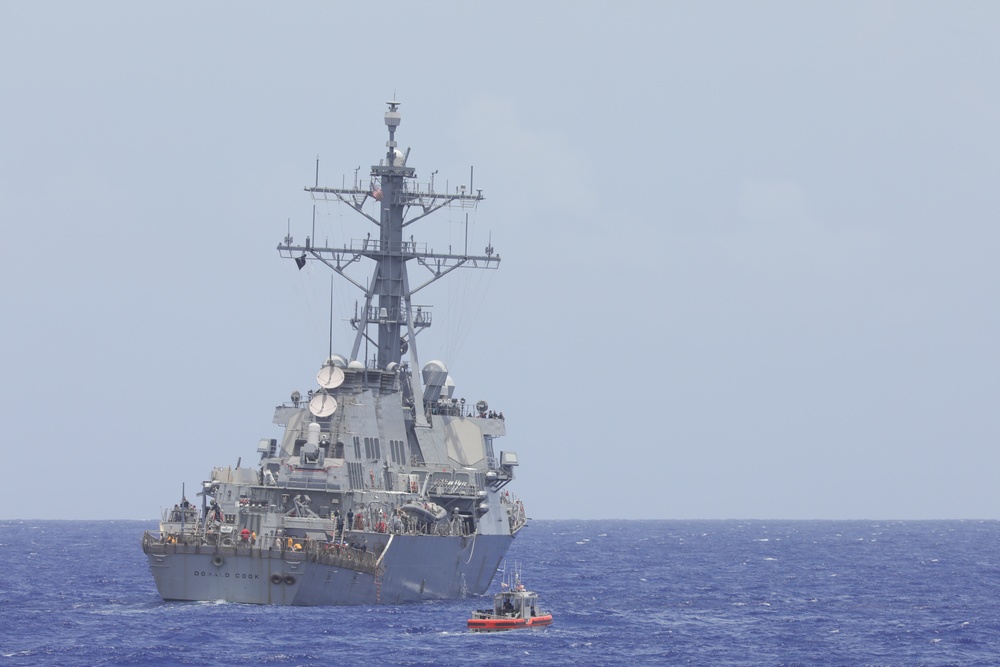 US Coast Guard and US Navy conduct operations in the Atlantic Ocean