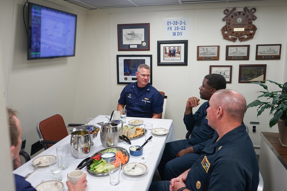 US Coast Guard and US Navy conduct operations in the Atlantic Ocean