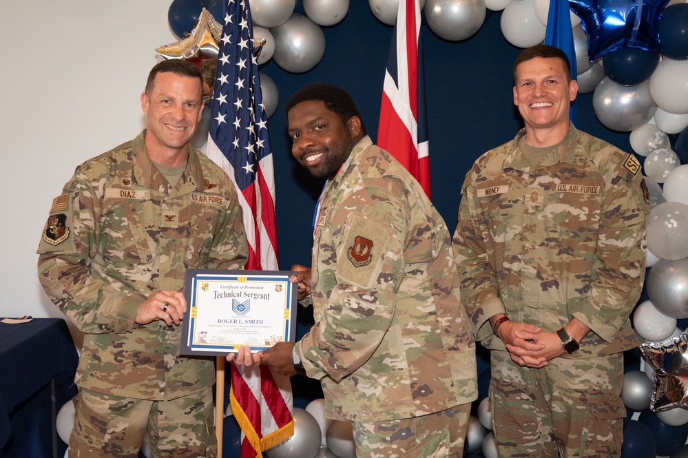 RAF Croughton technical sergeant release party