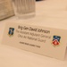 Brig. Gen. David Johnson has lunch with members of the 179th Cyberspace Wing.